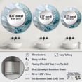 thumbnail image 4 of Designart "Shimmering Silver" Abstract Landscape Round Mirror Wall Décor Modern - Large Grey Round Mirror - Round Mirror 29" x 29" Inch, 4 of 5