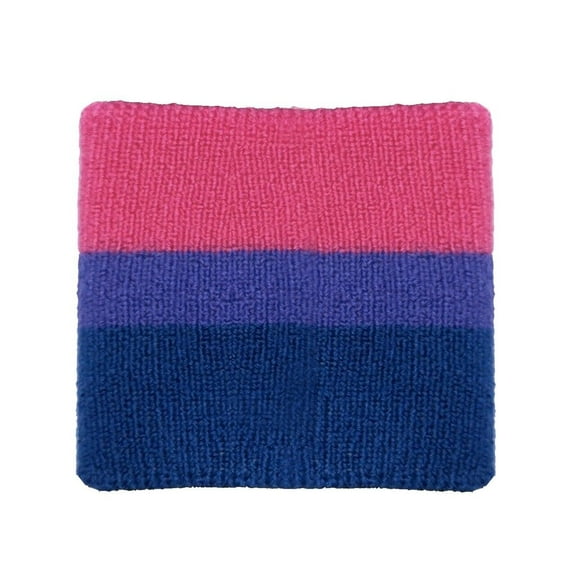Pride Shack Bi Pride Flag Wristband Sport Wristlet LGBTQ Bisexual Pride Bracelet
