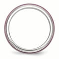 thumbnail image 3 of Edward Mirell Titanium Triple Groove Pink Anodized Ring, 3 of 7