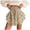 Khaki, variant on zaveiop Floral Skorts for Woman Ruffle Mini Skirt with Shorts Underneath Causal Summer Boho Outfits (Wine, XL)
