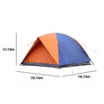 thumbnail image 3 of TIMIFIS Beach Tent Beach Shade Tent for 3/4 Person with UPF 50+ UV Protection Portable Beach Lightweight With Ventilating Mesh Windows Plus Carrying Bag, Ground Pegs ummer, 3 of 7