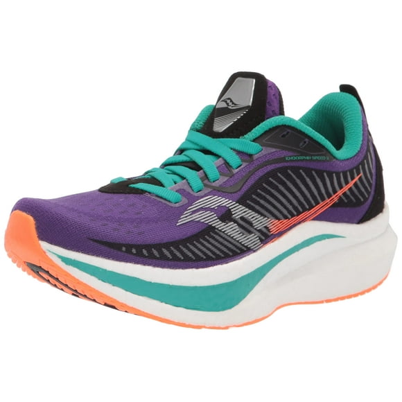 Saucony Women's Endorphin Speed 2 Running Shoe, Concord/Jade, 5