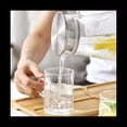 thumbnail image 2 of Glass Carafe, Water Carafe with Lid, Heat Resistant Borosilicate Carafe, Shared Hot and Cold Kettle, for Milk,Coffee,1 x Glass Carafe,Transparent, 2 of 6