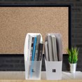 thumbnail image 3 of WASHWEPE 2Pcs Magazine Storage Box White PP Magazine Storage for Office Use, 3 of 8
