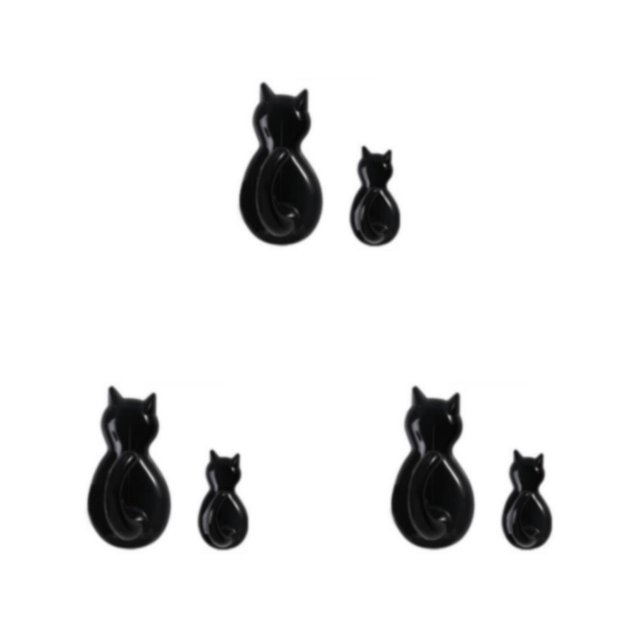 Gancho en forma de animal Wosthever ABS 2 piezas impermeable autoadhesivo colgador de llaves