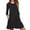 Black, variant on Idoravan Women's Dress Clearance Summer Fashion Women Sexy Casual Solid Dress O-Neck Long Sleeve Loose Mini Dress