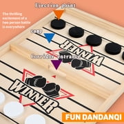 Fast Sling Puck Game 6 7 8 9 Year Old Kids, Slingshot Games Toy for Adults -Child,Table Desktop Battle Wooden Hockey Table Game Age 6-12, Family Foosball Winner Board Games Toys