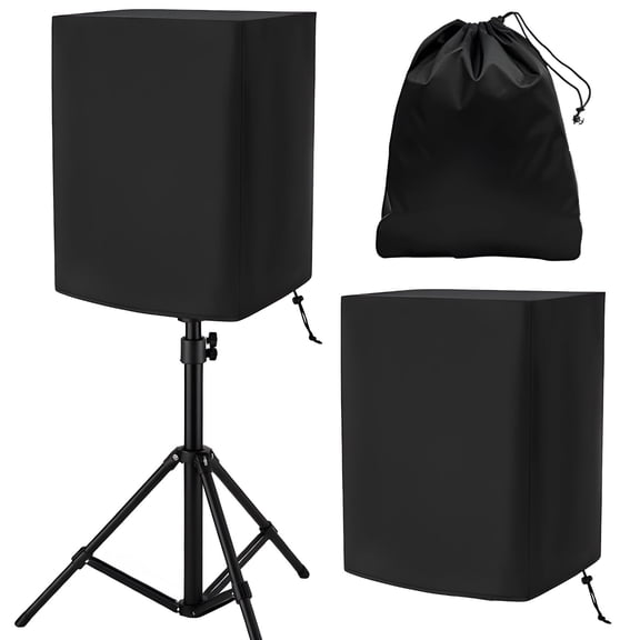2 Pack 210D Speaker Covers, Protective Covers for 15" PA Speaker, Weatherproof Dustproof Outdoor Equipment Protection
