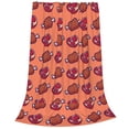 thumbnail image 2 of Pofeuu Cartoon Meat Print Ultra-Soft Micro Fleece Blanket,for Bed Or Sofa,All Season Throw Blankets Flannel Blanket-60"x50", 2 of 7