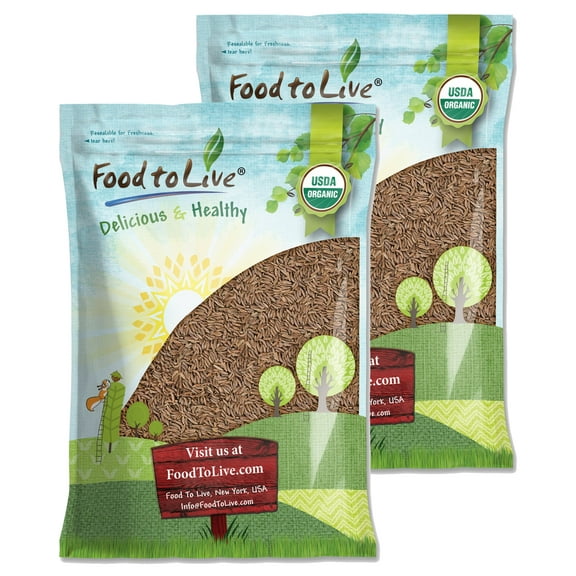 Organic Caraway Seeds, 14 Pounds - Non-GMO, Kosher, Raw, Vegan - by Food to Live