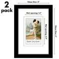 thumbnail image 6 of Americanflat 4x6 Mini Instant Photo Frame with Double White Mat - Display 2.1x3.4 Photos - Black - 2 Pack, 6 of 7