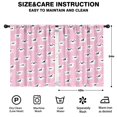 thumbnail image 2 of Blackout Kids Curtains,Pink Halloween Skulls Childrens Insulated Curtains Set Of 2,Bedroom Essentials,Toddler Room Decor 42x54in(106x137cm), 2 of 5