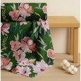 thumbnail image 4 of Soimoi Green Cotton Cambric Fabric Leaves & Magnolia Floral Printed Craft Fabric by the Yard 56 Inch Wide, 4 of 7
