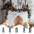 thumbnail image 7 of Moocorvic Black Artificial Maple Leaves Garland Halloween Decor Indoor, Fireplace, Party, 7 of 7