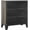 Grey, variant on Rustic Brown Storage Cabinet 28.3x14.2x32.3 Inches, Metal and MDF 2-Shelf Cabinet with Mesh Doors for Living Room Bedroom