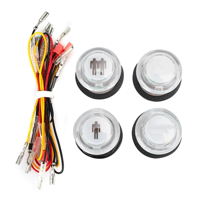 Kit de cable para joystick de juego arcade de bricolaje con hardware de plástico, botón de lucha, configuración especial
