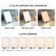 thumbnail image 4 of Lámpara De Luz Solar Natural Lámpara De Fototerapia Sad Con 3 Temperaturas De Color 6 Lámpara De Terapia De Depresión De Brillo Ajustable Lámpara De Terapia De Luz Sin Uv 24200Lux-45100Lux Methold EL014301-03, 4 of 6