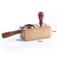 thumbnail image 3 of 58mm Café Tamper Holder Espresso Portafilter Station Tamper Stand Base de madera, 3 of 11