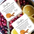 thumbnail image 5 of Christmas Stovetop Potpourri Simmer Instruction Cards  30 Pack  2.5 x 2.5" inches Square Card  Potpourri  White Christmas Design, 5 of 7