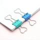thumbnail image 2 of Clips Metálicos para Carpetas con en Forma de Corazón, 60 Piezas, Color Azul, 2 of 5