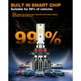 thumbnail image 4 of Combo 4 9005 + 9006 LED Headlight Kit Bulbs High Low Beam White 30000LM, 4 of 8