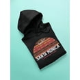 thumbnail image 3 of Santa Monica Surfers Hoodie Women -Image by Shutterstock, Female 3X-Large, 3 of 4
