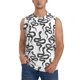 thumbnail image 1 of Balery Hand Drawn Snake Camisetas sin mangas para hombre, absorbe la humedad y protege contra el mal olor.-3X-Large, 1 of 7