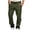 Army Green, variant on Cargo Work Pants for Men Elastic Waist Workout Joggers Outdoor Casual Hiking Sweatpants with Multi Pockets