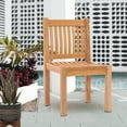 thumbnail image 5 of Teak Wood Elzas Outdoor Patio Dining Side Chair, A-Grade Teak Wood, 5 of 5