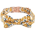 thumbnail image 2 of Pajarita Collar De Perro Mujer, Pajarita Floral Chica Perros Collares M 2.5x50cm Amarillo Jormftte WJLR021-10, 2 of 6