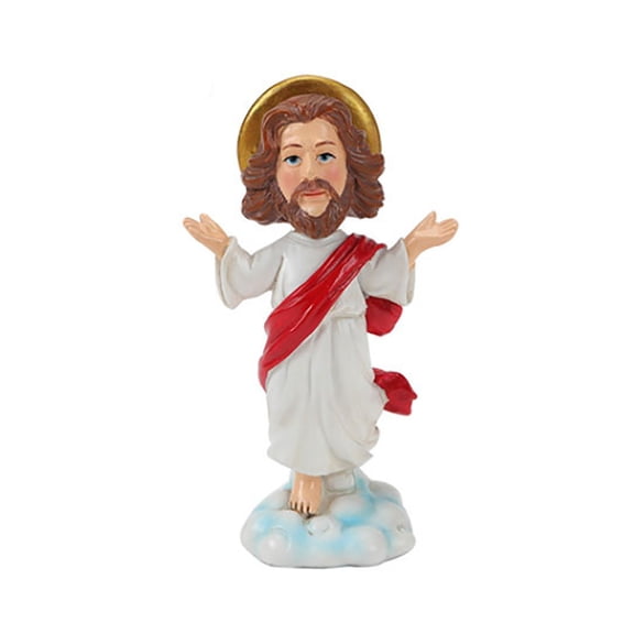 5” Dashboard Jesus for Car, Easter Decorations, Durable Resin Figurine, Christian Car Decor & Religious Accessories, Tiny Jesus Dashboard Ornament for Loved Ones