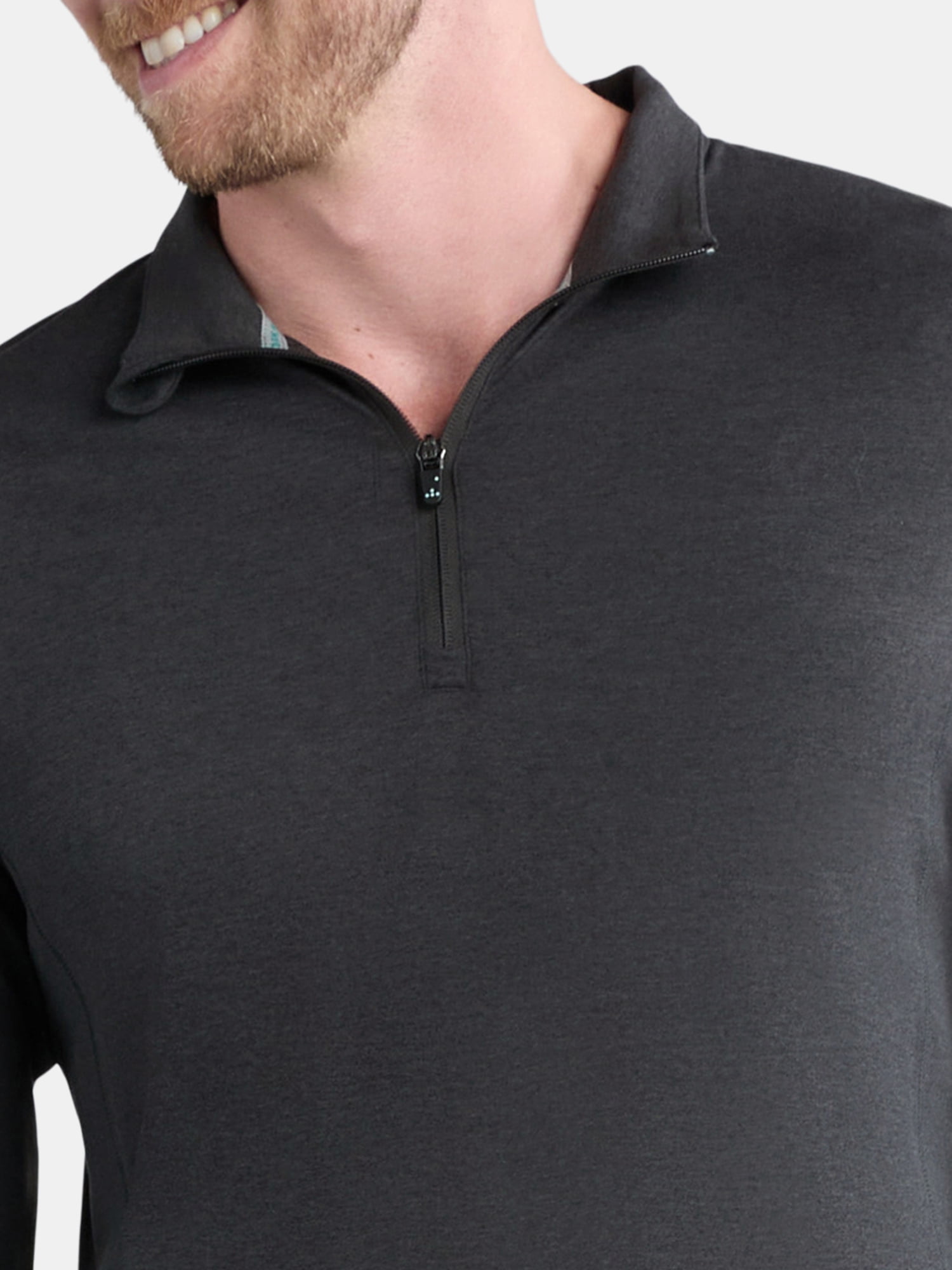 Athletic Works Men's and Big Men's ButterCore Soft Quarter-Zip Pullover Shirt, Sizes S-3XL