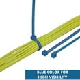 thumbnail image 6 of Kable Kontrol Metal Detectable Zip Ties - 14" Long - 50 Lbs Tensile Strength - 100 pc Pack - Blue, 6 of 6