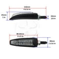 thumbnail image 2 of Black Front LED Turn Signal & Position Combo Lights Suzuki Honda Kawasaki Yamaha, 2 of 3