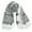 Black and white sing, variant on Arab Style Religious Square Scarf Multi-purpose Keffiyeh Headscarf for Adult