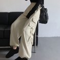 thumbnail image 6 of Kmdttou Cargo Pants Mid-waist Pocket Overalls Casual Pants In Spring And Summer, 6 of 7