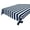 Navy, variant on Cotton Tablecloth Stripes Print / 2 Inch Wide Stripe Black and White