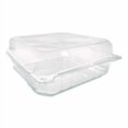 thumbnail image 2 of PET Plastic Hinged Container, 9 x 9 x 3.6, Clear, Plastic, 100/Pack, 2 Packs/Carton | Bundle of 5, 2 of 10