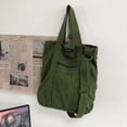 thumbnail image 4 of Bolso de hombro para mujer Bolsos cruzados vintage de lona Bolsos casuales de ocio (Verde), 4 of 8