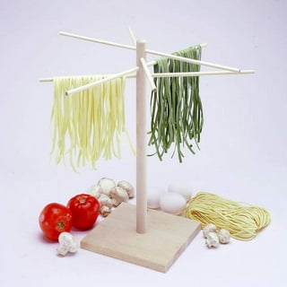 KOVOT Natural Bamboo Pasta Drying Rack - Noodle Spaghetti Dryer