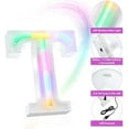thumbnail image 6 of LED Neon Letter Lights, Light Up LED Letters Lights Light Up Marquee Letters Lights Letters Neon Signs Battery USB Multicolor, 6 of 6