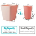 thumbnail image 5 of G.Core 4-Pack Pegboard Cups with Hooks, Peg Board Wall Organizer for Craft Room, Green, 5 of 8