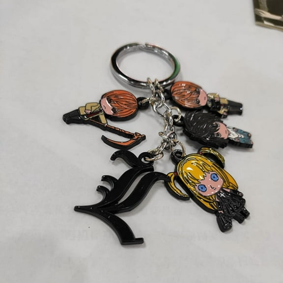 Death Note Metal Color Doll Keychain Hanging Buckle Accessories Pendant Japanese Anime
