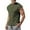 Army Green, variant on HAOTAGS Men's Sleeveless Muscle Tank Tops Solid Color Casual Crew Neck Summer Tshirts White Size S