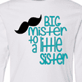 thumbnail image 4 of Inktastic Big Mister to a Little Sister Long Sleeve Youth T-Shirt, 4 of 5