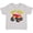 AC-Heather Grey, variant on Monster Truck Little Bro Boys Toddler T-Shirt