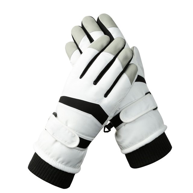 Guantes de esquí de invierno para mujer, guantes de snowboard antideslizantes con pantalla táctil impermeables
