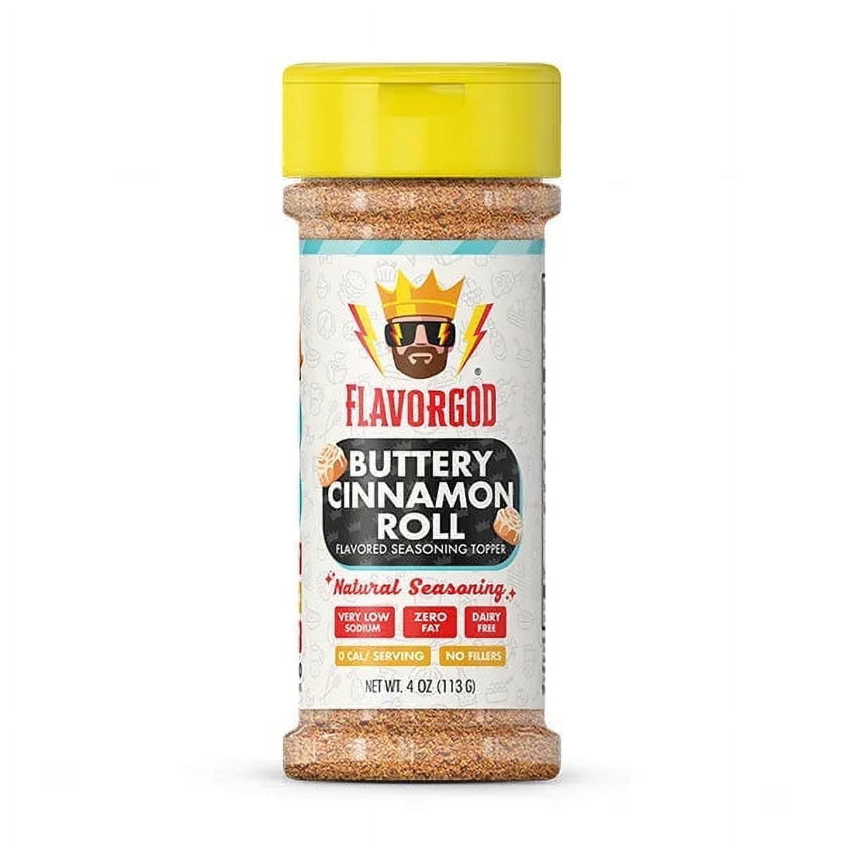 (6 pack) FlavorGod Buttery Cinnamon Roll Topper
