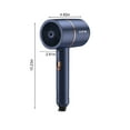thumbnail image 2 of WQQZJJ Hair Dryer Blow Dryer With Diffuser, 1800W Negative Hairdryer For Fast Drying, Constant Temperature,3 Speed Lightweight Compact Portable Quiet For Home, Travel Hair Blow Dryer, 2 of 6
