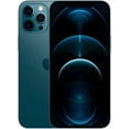 thumbnail image 3 of Restored Apple iPhone 12 Pro Max - Cricket Wireless- 256 GB Pacific Blue (Refurbished), 3 of 5